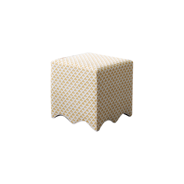 Scallop Cube in Quadrille Isabella - Sample Sale