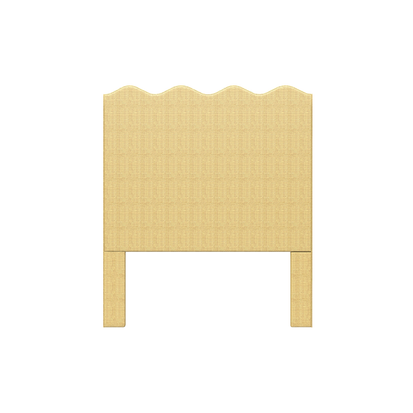 Wave Headboard in Natural Raffia - All Furniture