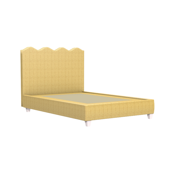 Wave Platform Bed - Natural Raffia - Vacation Home Furniture and Summer House Essentials