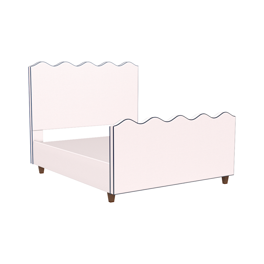 Wave Platform Bed with Footboard