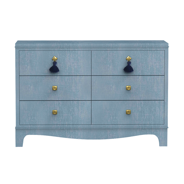 Easton Double Chest Denim Blue Finish - Bedroom Furniture