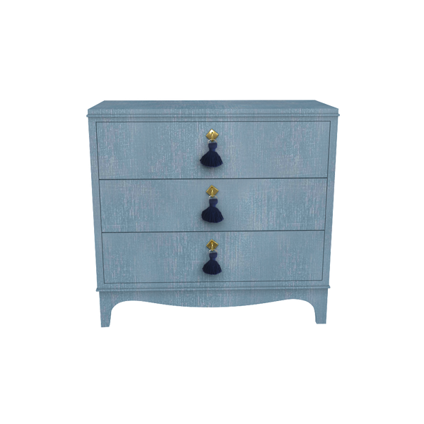 Easton Chest in Denim Blue Finish - Family Room