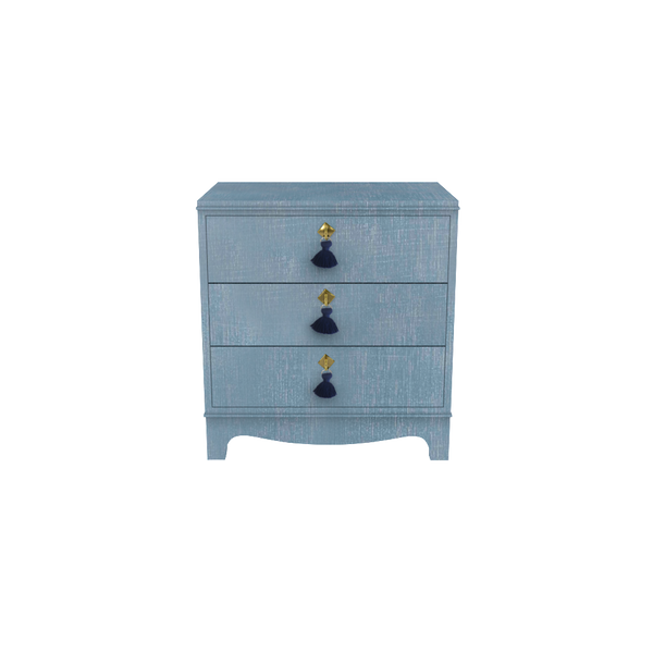 Tini Easton Nightstand Denim Blue Finish - Small Space Solutions