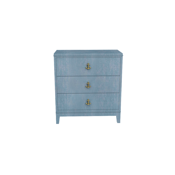 Tini Neverland Nightstand Denim Blue Finish - Small Space Solutions