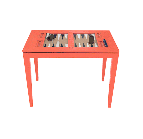Backgammon table changing colors from orange, green, yellow, blue, and more. - All Furniture