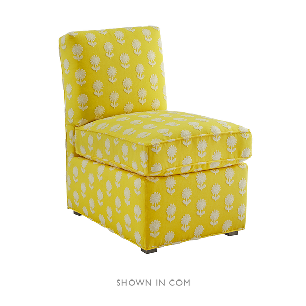 Upholstered discount slipper chair