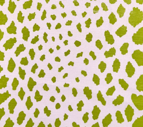 Bedford Cheetah Chairs in Quadrille Jungle Green