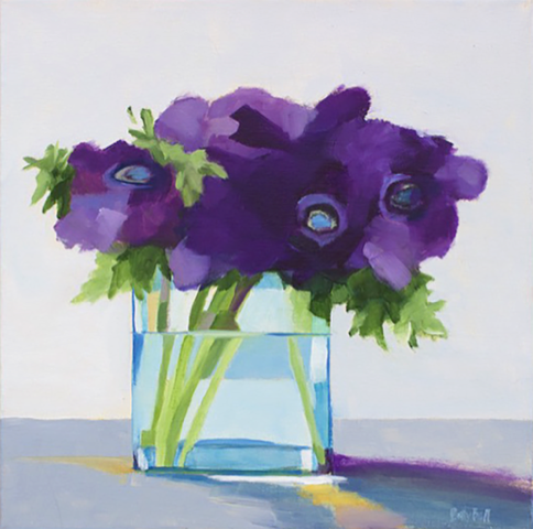 Anemones Art - Betty Ball - Art, Trays and Accessories