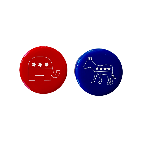 Backgammon Men - Republican & Democrat - Game Tables