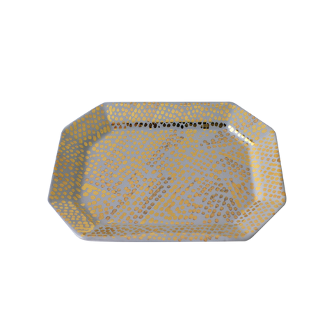 Paul Schneider Dappled Silver/Gold Lustre Tray
