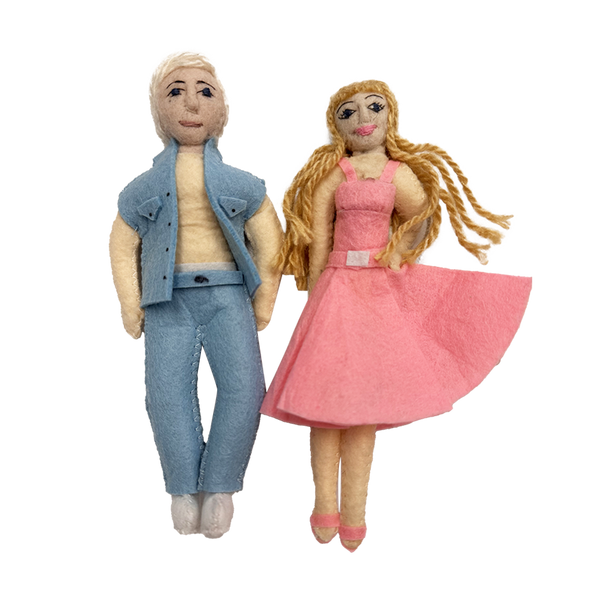 Barbie and Ken Ornaments - All
