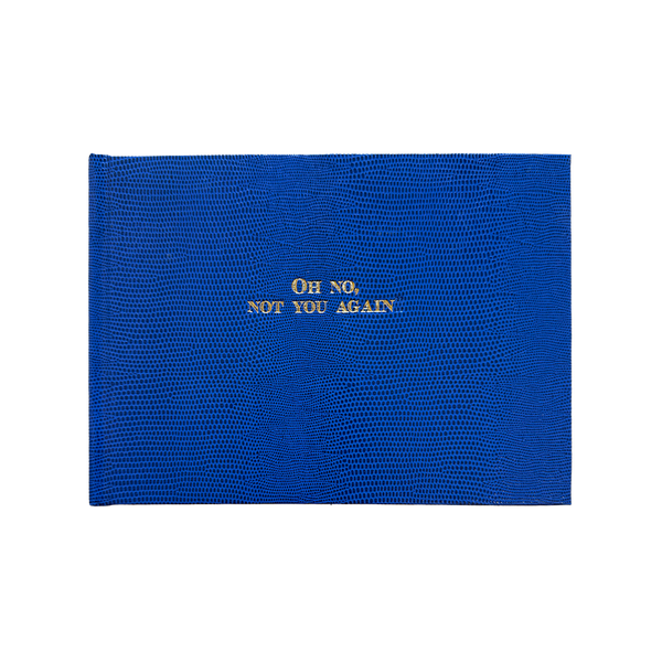 Oh No! Sloan Street Stationer Guest Books - Medium Blue - Art, Trays and Accessories