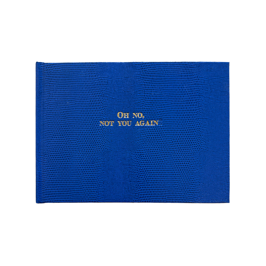 Oh No! Sloan Street Stationer Guest Books - Medium Blue
