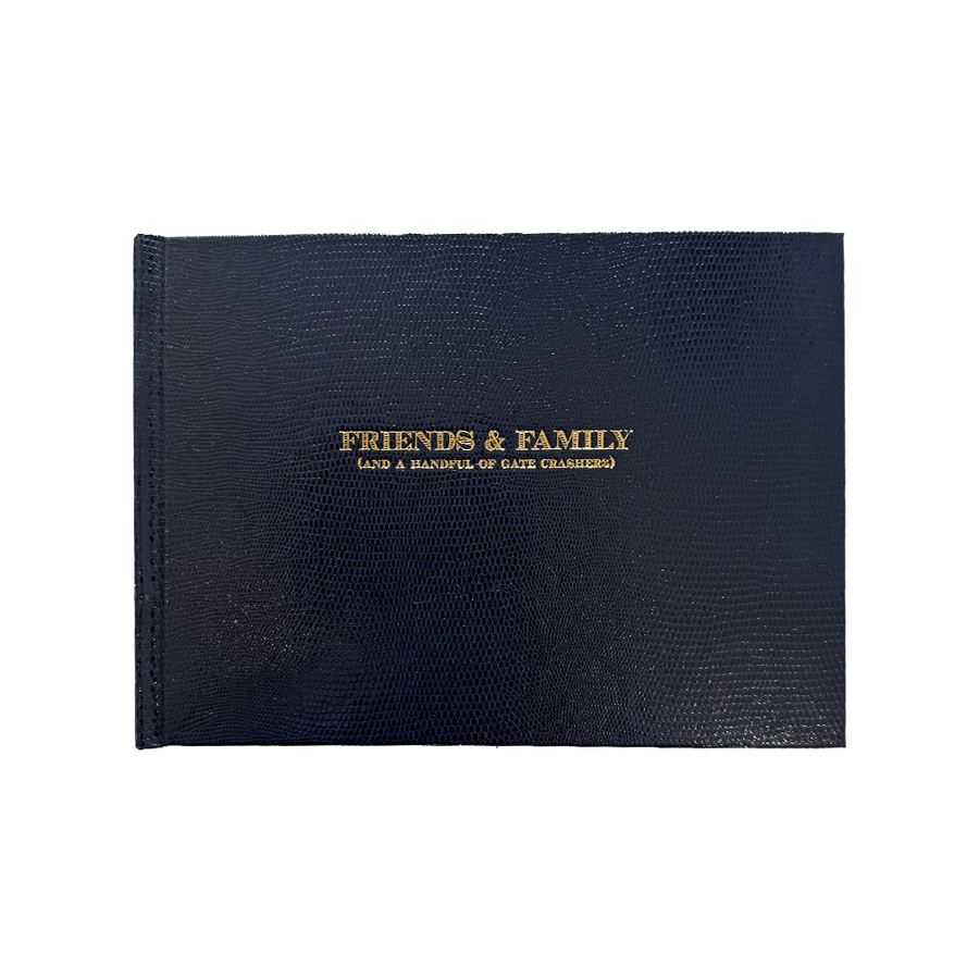 Sloan Street Stationer Guest Books - Friends and Family Navy