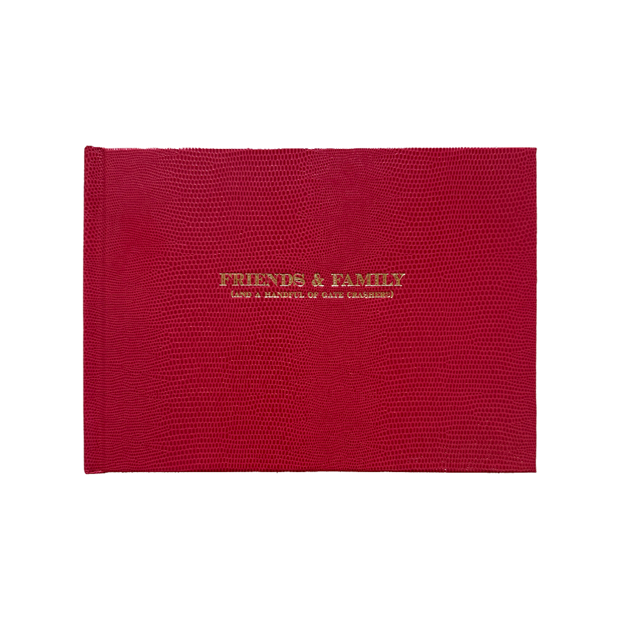 Sloan Street Stationer Guest Books - Friends and Family Red