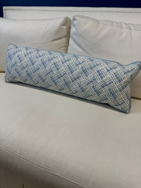 Blue Waves Lumbar Pillow 11 x 30