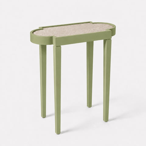 Tini II Table in Sherwin Williams LeapFrog with Linen Surface