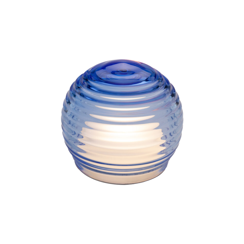 Murano Glass Curve Light - Blue