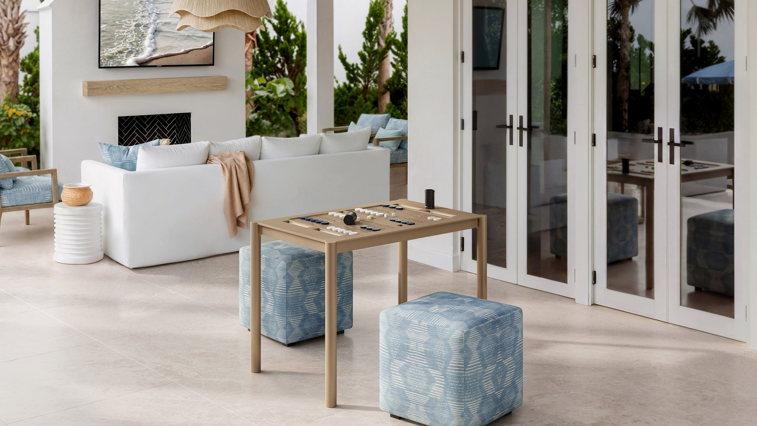 Outdoor Backgammon Table
