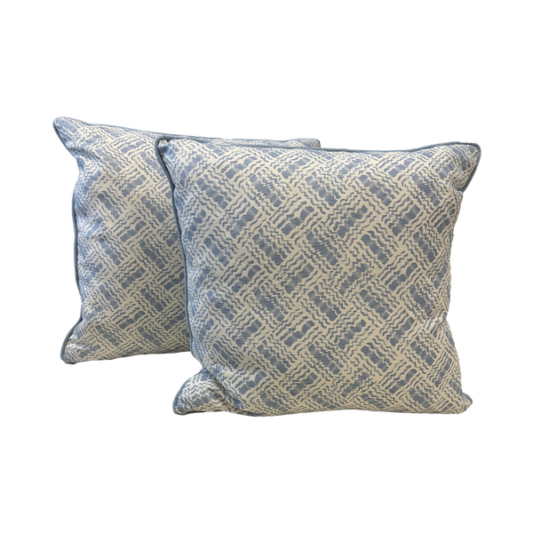 Blue Waves 20" Pillows S/2 - Sample Sale