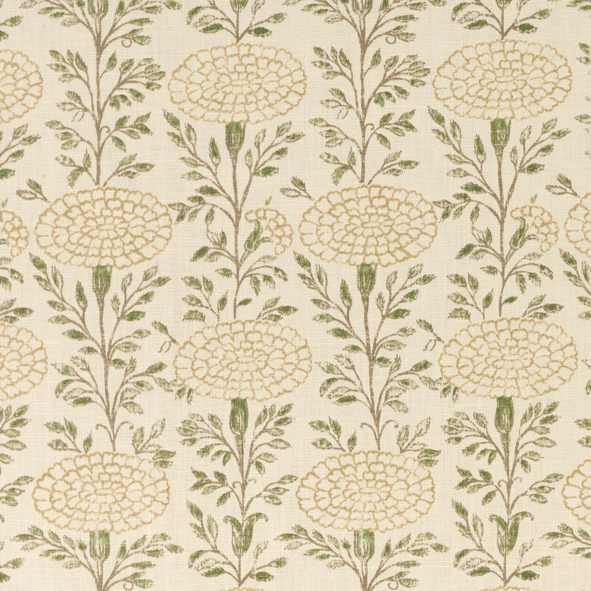 Queen Aspen Headboard in Lisa Fine Samode Fabric in Desert Sand with Fern Welt