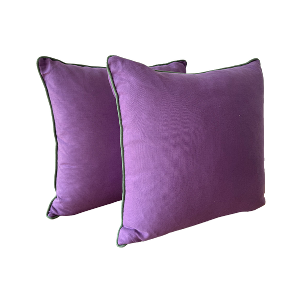 Quadrille Purple Pillows - Sample Sale