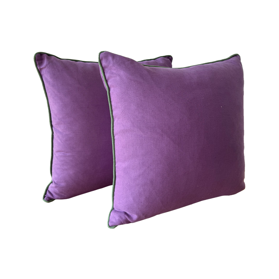 Quadrille Purple Pillows