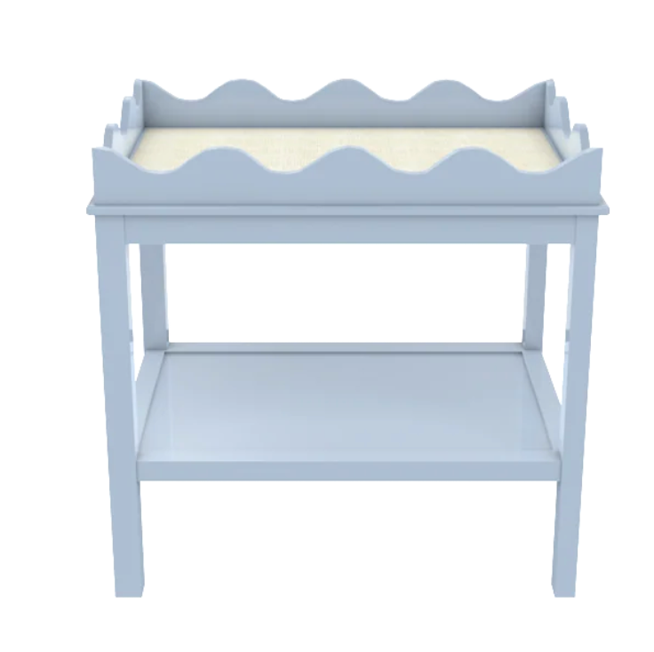 Custom Hobe Sound Side Table (No Drawer) - 36"W x 20"D x 28.25"H - Hinting Blue / Surface TBD