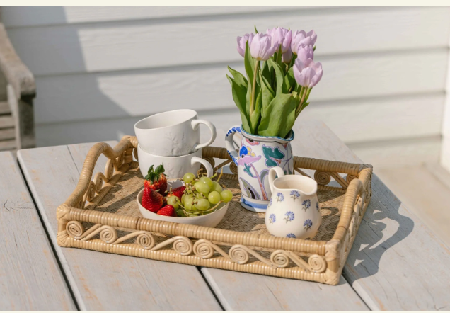 Ivy Rattan Tray