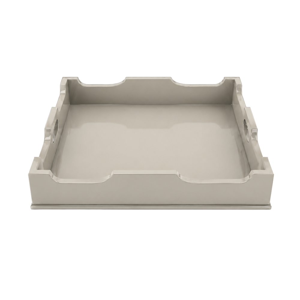 Edgartown Square Tray in Revere Pewter Lacquer
