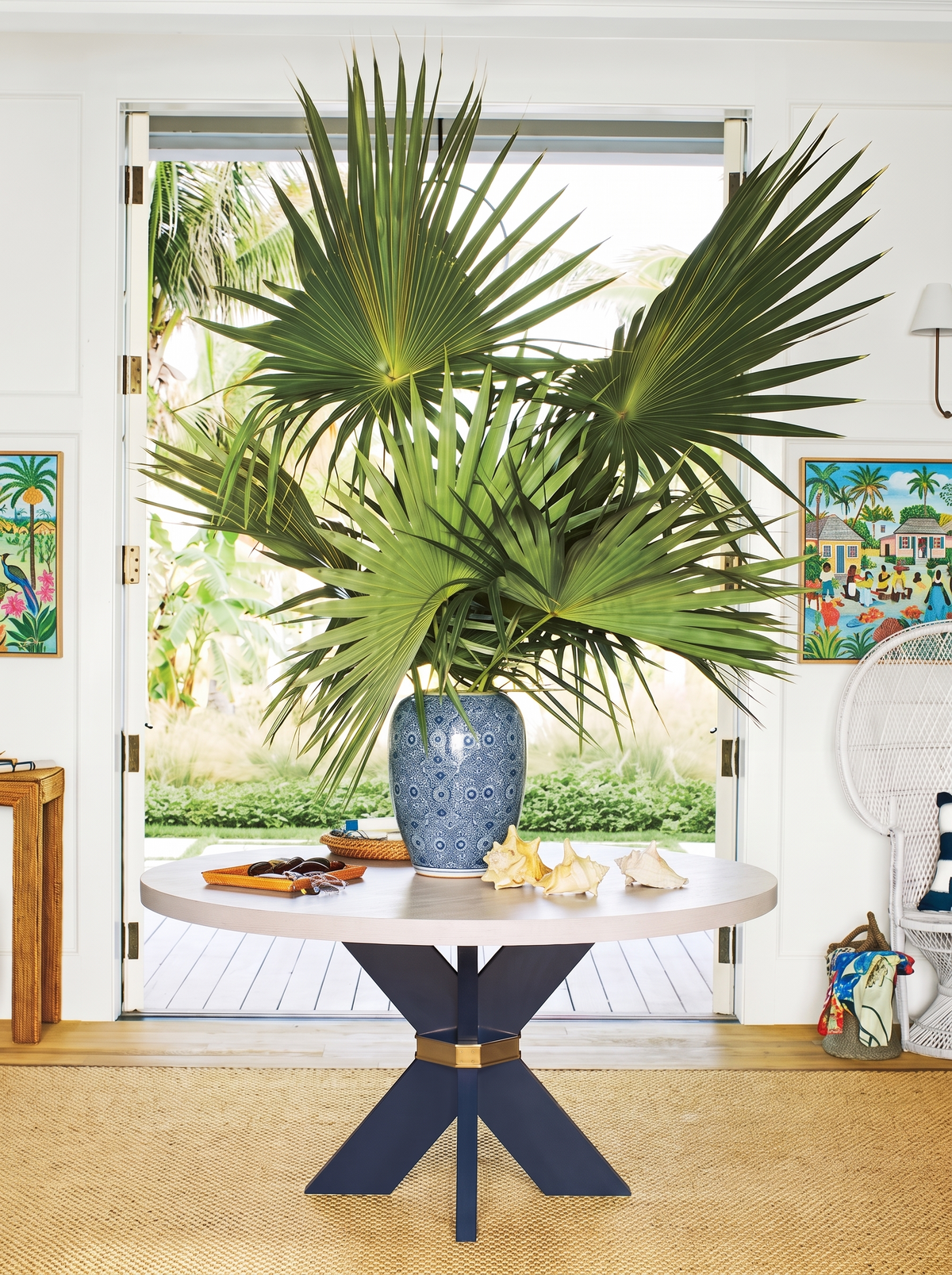 Savannah X 48 Table with White Washed Oak Top