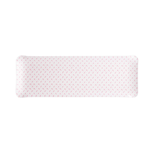 Nina Campbell Fabric Tray  Pink Sprig - OBLONG - Sales Tax