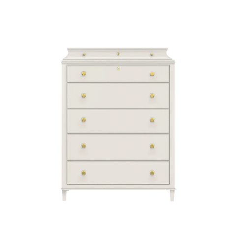 oomph Rowayton Bachelor Chest in Custom Color Dover White by Sherwin Williams