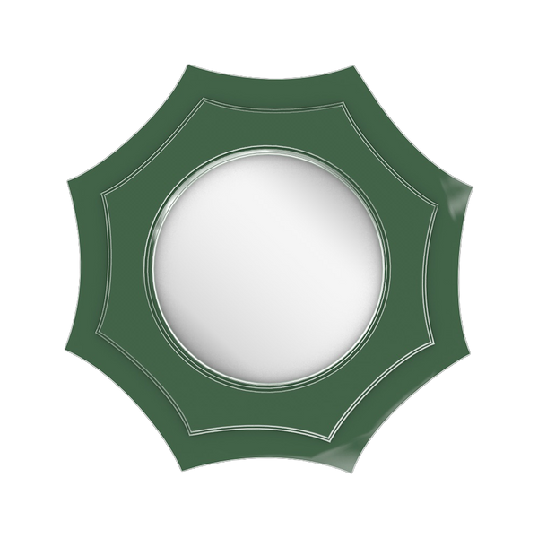 Rowayton Mirror In Peale Green - Sample Sale