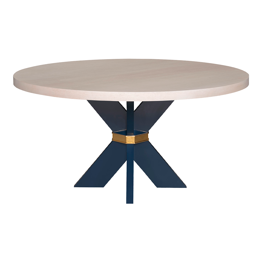 Savannah X 48 Table with White Washed Oak Top