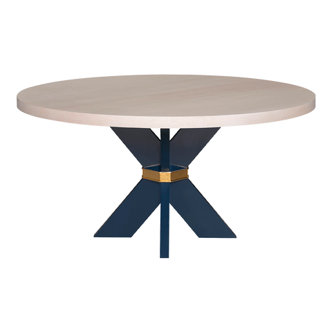 Savannah X 48 Table with White Washed Oak Top