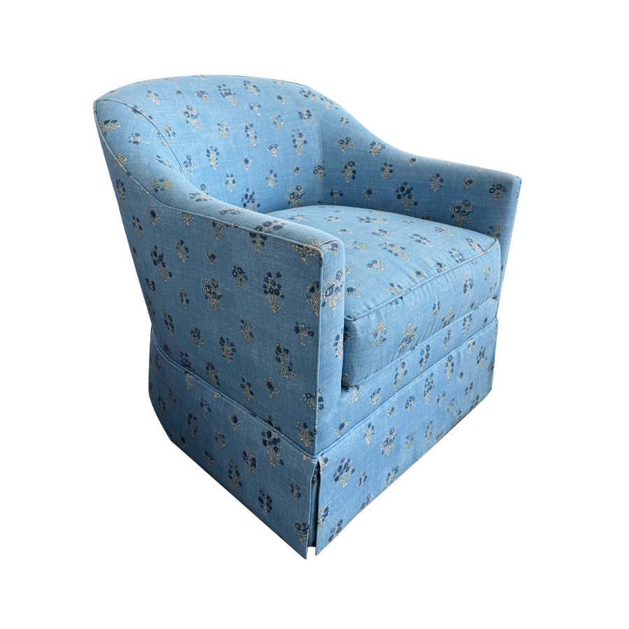 Madison Swivel Chair in Lisa Fine Noor Fabric