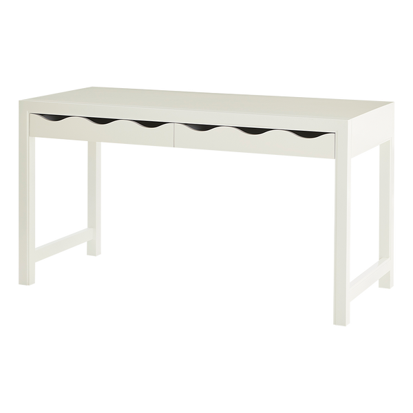Wave Desk in White Dove and Hinting Blue - Sample Sale