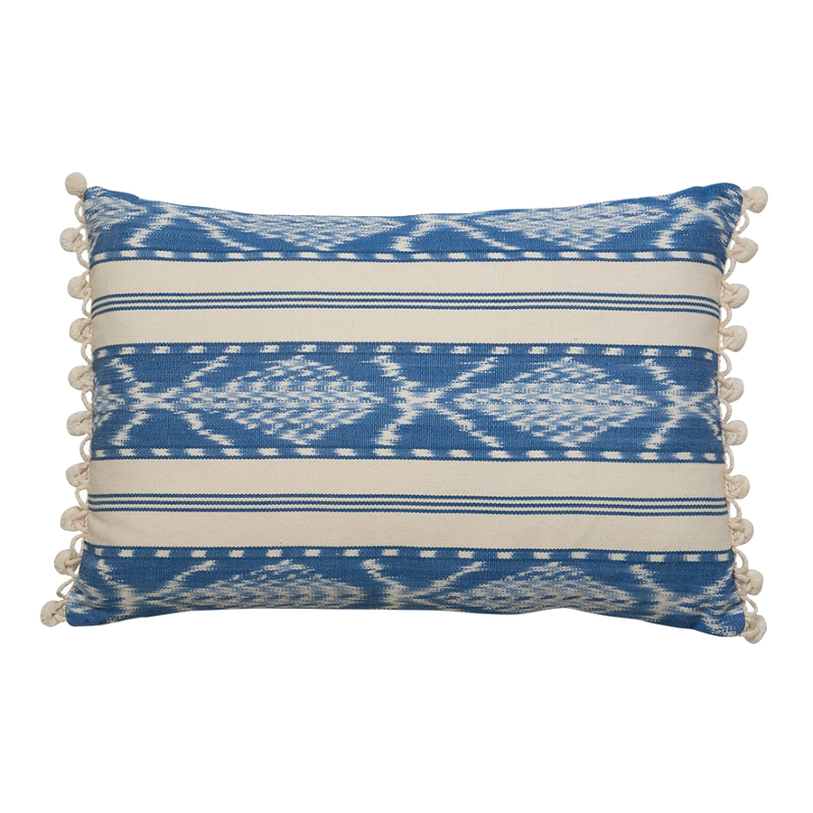 Antigua Oblong Cushion- Blue