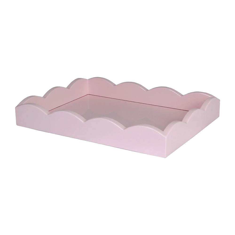 11 x 8 Scallop Tray Pink