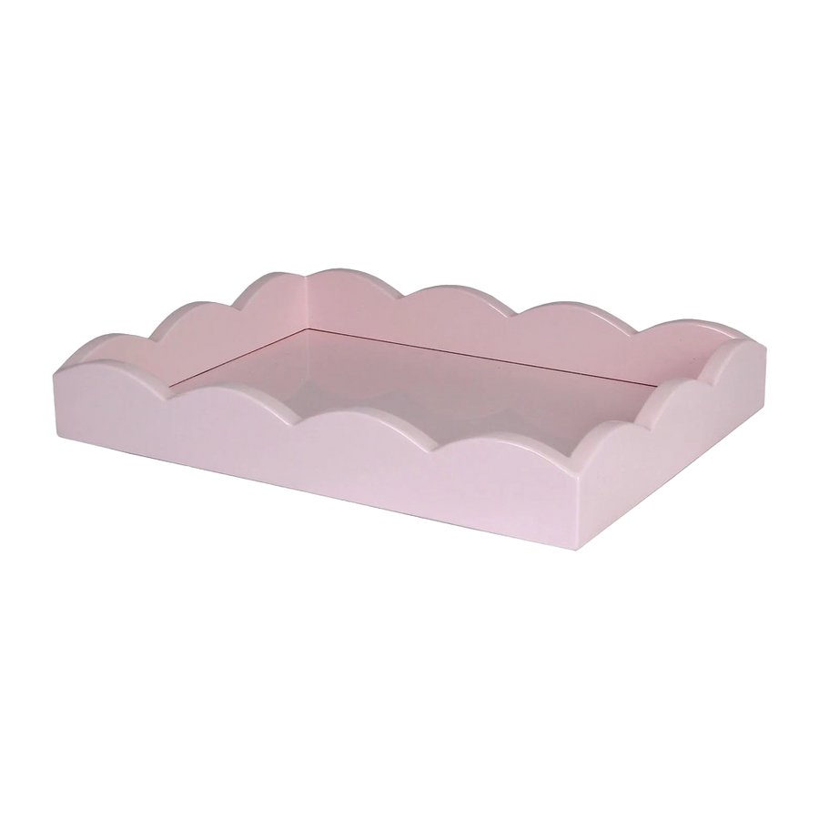 11 x 8 Scallop Tray - Pink