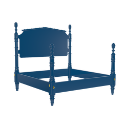 Wilton 4 Post Twin Bed Frame Hand Crafted Furniture Chic Wood