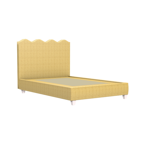 Wave Platform Bed - Natural Raffia