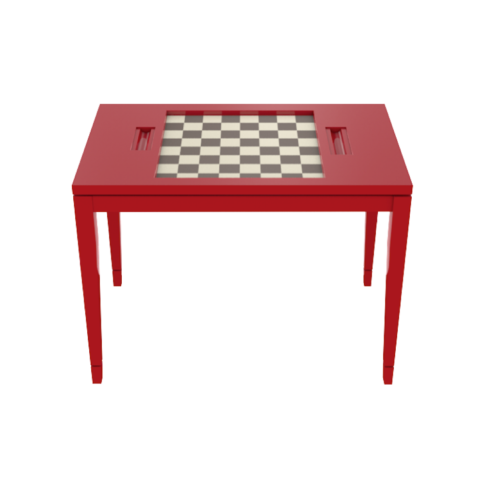 Barry Custom Chess Table and Seating - Open Door Furniture