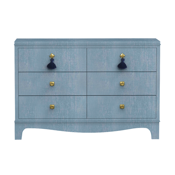 Easton Double Chest Denim Blue Finish - Dressers and Chests