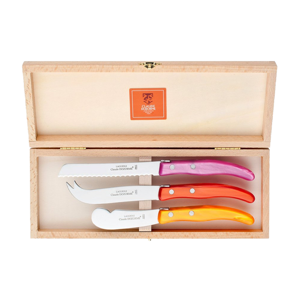 Set of 3 Cheese Knives Box Set - Pinks - 2022 holiday gift guide