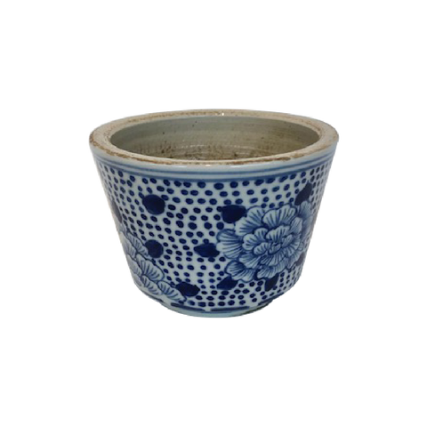 Blue and White Small Pot (Large Flower) 4