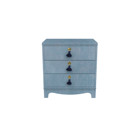 Tini Easton Nightstand Denim Blue Finish