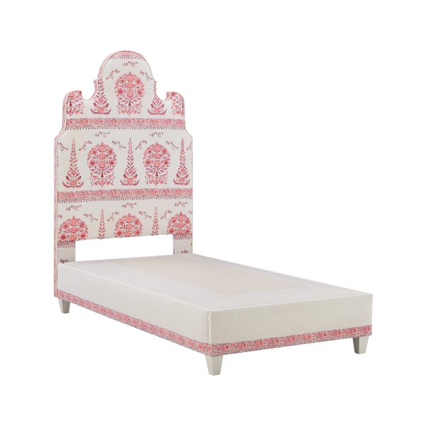Charleston Platform Bed in Quadrille Kalamkari - Master Bedroom Furniture
