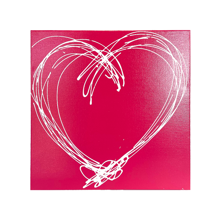 White Heart Art on Eros Pink - Scott Hughes